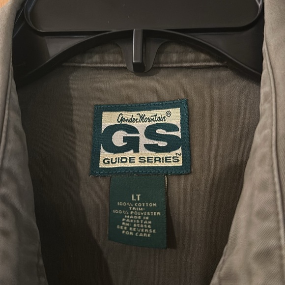 Gander Mountain Guide Series Hunting Button Down Shirt Taupe LT Large Tall - Picture 4 of 11